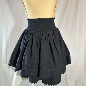 Ewa I Walla Vintage Lagenlook Skirt One Size Casual Black Skirt NEW Quality Boho